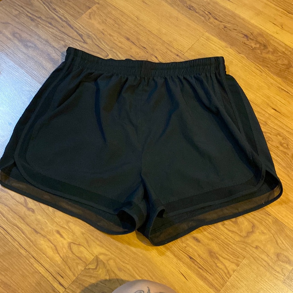 City Chic size 14 black swim mesh shorts brand new
